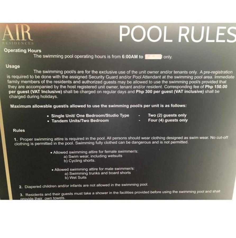 Air Residence 1Br With Balcony Free Netflix And Disney Plus Manila Exteriör bild